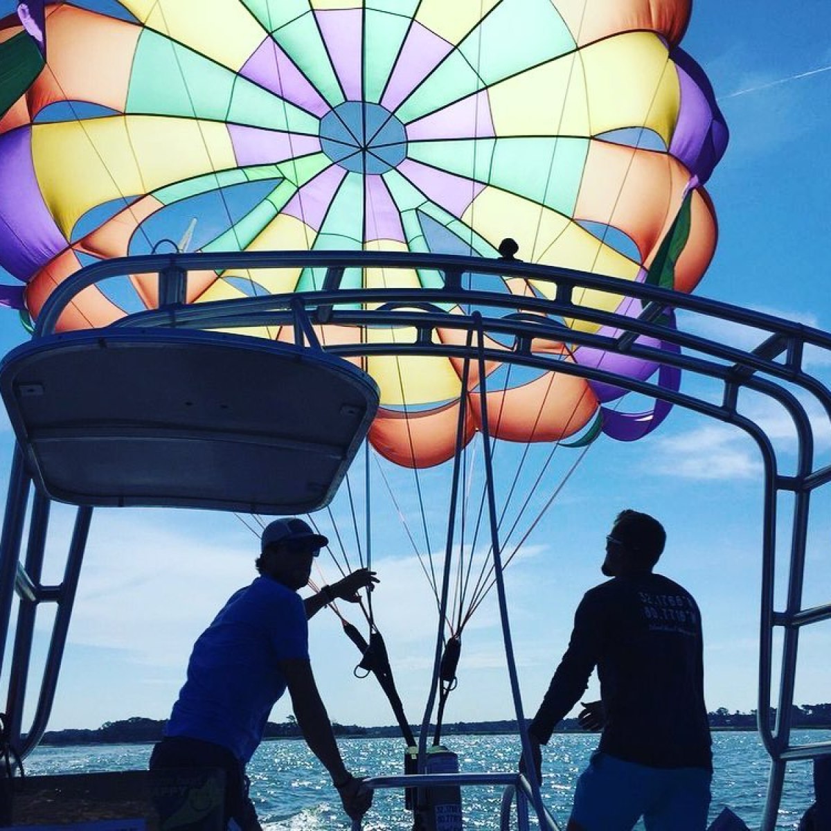 a couple of people that are standing in the water